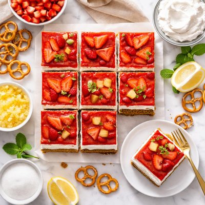 Image of Pretzel Jello Dessert