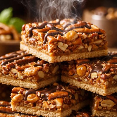 Image of Pretzel Nut Squares