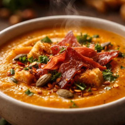 Image of Prosciutto Butternut Squash Soup