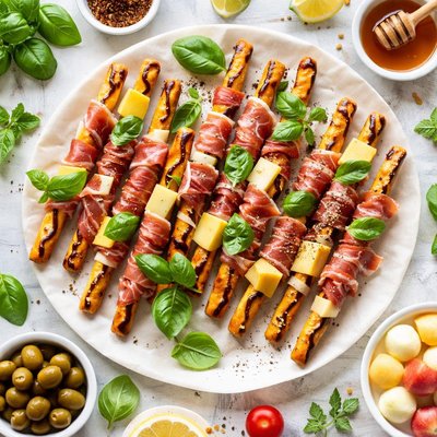 Image of Prosciutto Pretzel Stick Appetizers