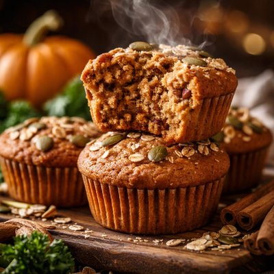 Image of Protein Powered Whole Wheat Pumpkin Muffins