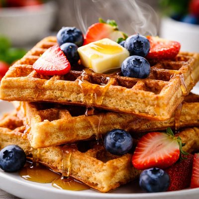 Image of Waffles de Proteínas Bajas en Carbohidratos