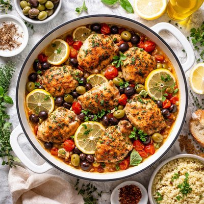 Image of Provencal Lemon Olive Chicken