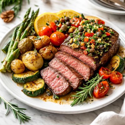 Image of Provencal Steak and Veggies