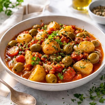 Image of Provencale Potato Ragout with Green Olives