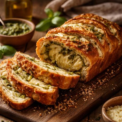Image of Provolone Pesto Loaf
