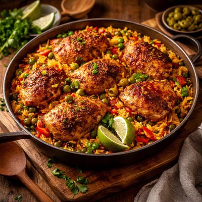 Image of Puerto Rican Arroz Con Pollo Rice and Chicken