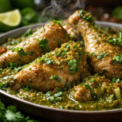 Image of Puerto Rican Chicken in Green Sauce