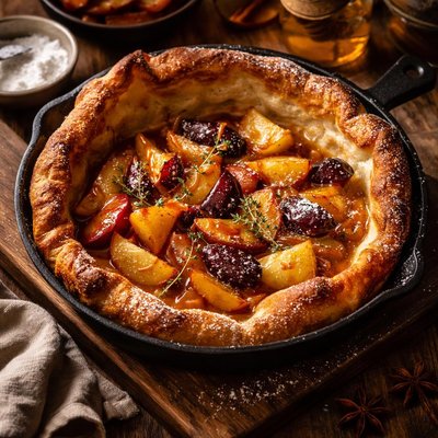 Image of Puff Pancake with Caramelized Fruit