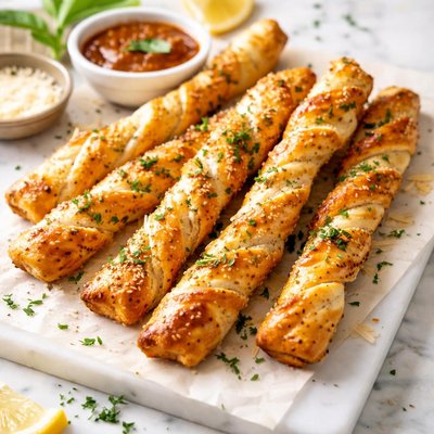 Image of Puff Pastry Cheese Stick Appetizers