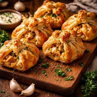 Image of Puff Pastry Chicken Bundles