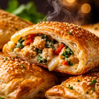 Image of Puff Pastry Chicken Pockets