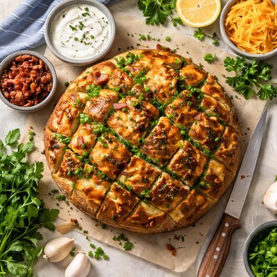 Image of Pull Apart Cheddar Bacon Ranch Bread