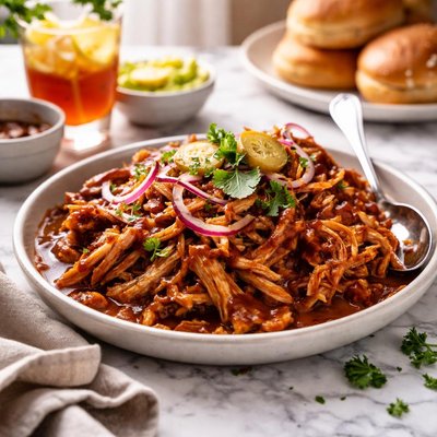 Image of Pulled Bbq Chicken Slow Cooker