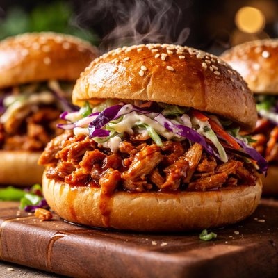 Image of Pulled Chicken and Slaw Sliders