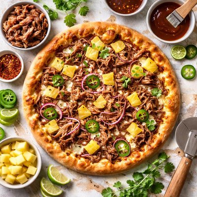 Image of Pulled Pork and Pineapple Pizza