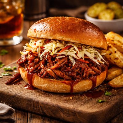 Image of Whole30 Pulled Pork Barbecue Sandwich