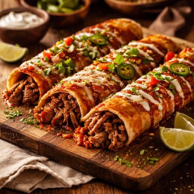 Image of Whole30 Pulled Pork Enchiladas