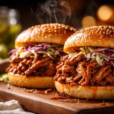 Image of Pulled Pork Sandwiches Ww and Crockpot