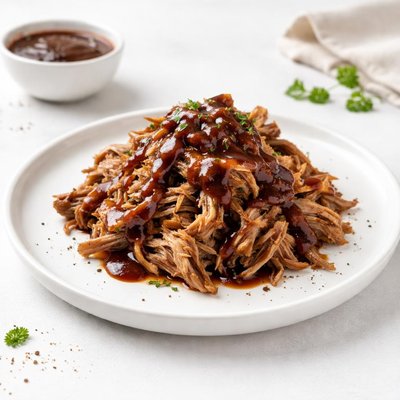 Image of Cerdo desmenuzado paleo con salsa barbacoa