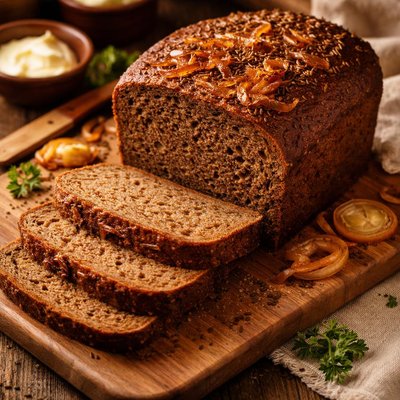 Image of Pumpernickel Onion Bread Breadmaker 1 1 2 Lb Loaf