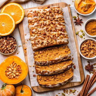 Image of Pumpkin and an Orange Bread