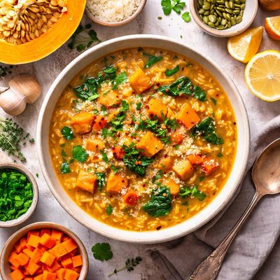 Image of Pumpkin and Rice Soup