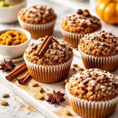 Image of Pumpkin and Spice and Everything Nice Muffins