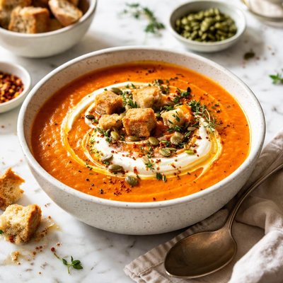 Image of Pumpkin and Tomato Soup
