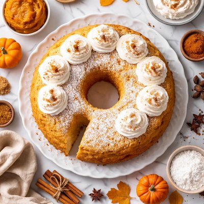 Image of Pumpkin Angel Food Cake