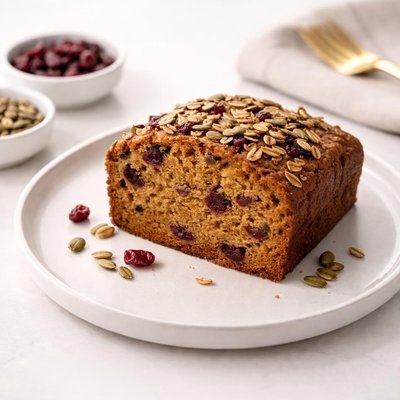 Image of Pumpkin Banana Cranberry Bread