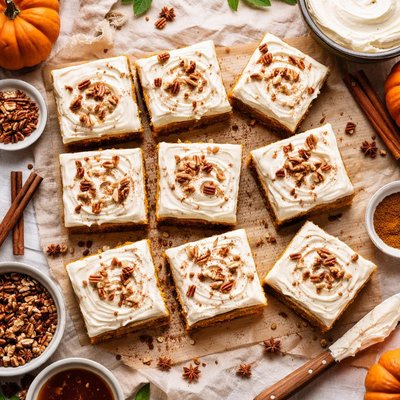Image of Pumpkin Bars with Cream Cheese Icing
