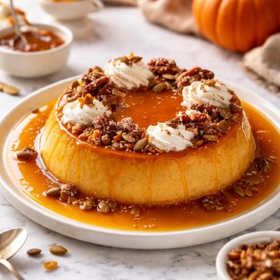Image of Pumpkin Caramel Flan