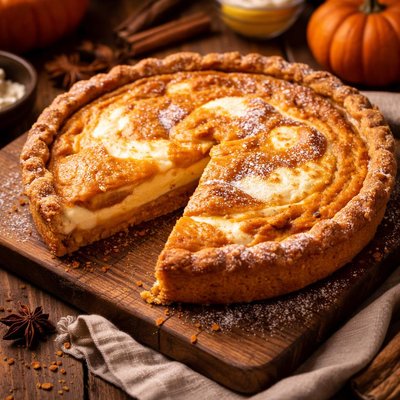 Image of Pumpkin Cheese Pie