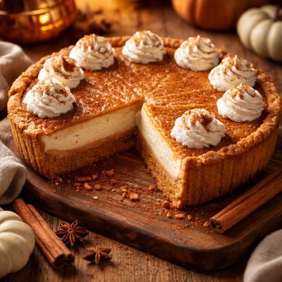 Image of Pumpkin Cheesecake Pie