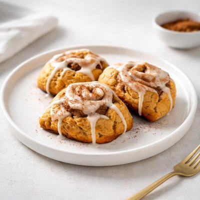 Image of Pumpkin Cinnamon Roll Scones