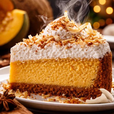 Image of Pumpkin Coconut Cheesecake