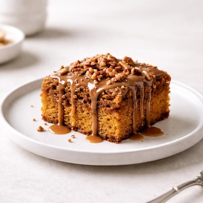 Image of Pumpkin Coffee Cake with Brown Sugar Glaze