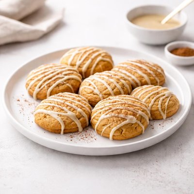 Image of Pumpkin Cookies with Drizzled Glaze