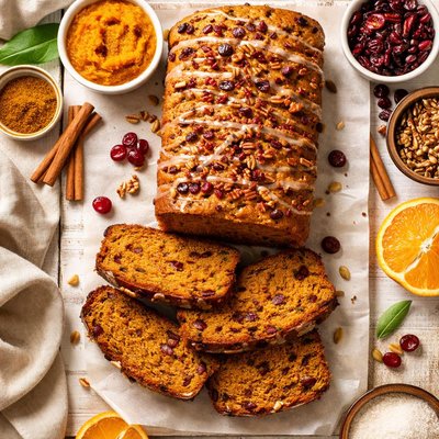 Image of Pumpkin Cranberry Quick Bread