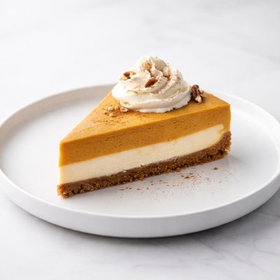 Image of Pumpkin Cream Cheese Layer Pie
