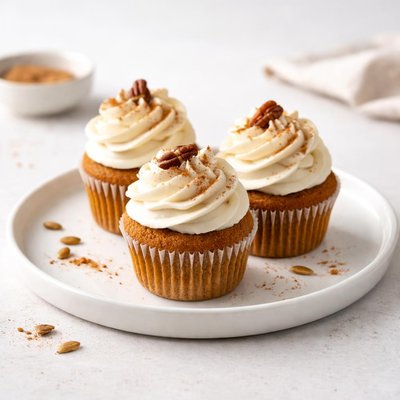 Image of Pumpkin Cupcakes with Cream Cheese Frosting