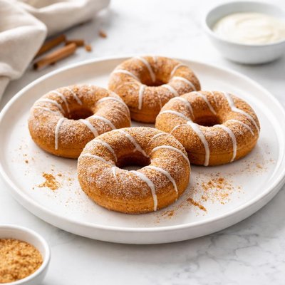 Image of Vegan Pumpkin Donuts