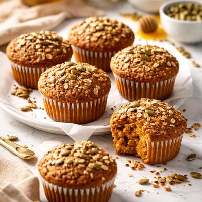Image of Pumpkin Flax Seed Muffins