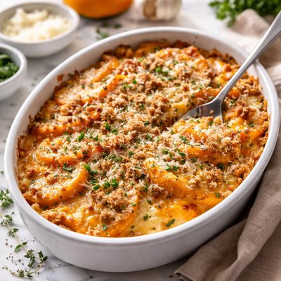 Image of Pumpkin Garlic Gratin