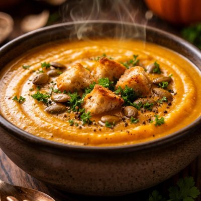 Image of Pumpkin Garlic Soup
