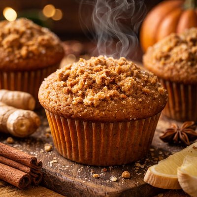 Image of Pumpkin Ginger Muffins