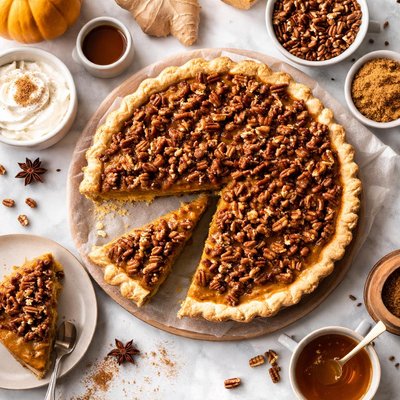 Image of Pumpkin Ginger Praline Pie