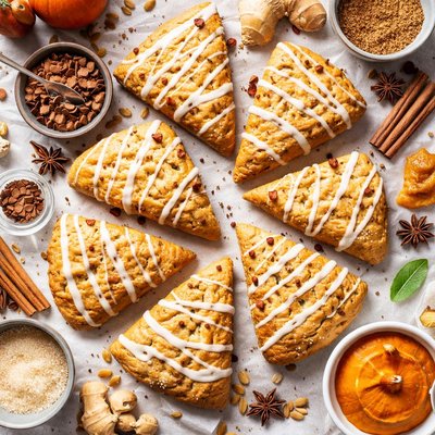 Image of Pumpkin Ginger Scones with Cinnamon Chips