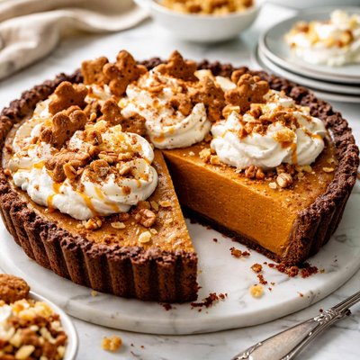 Image of Pumpkin Gingerbread Pie